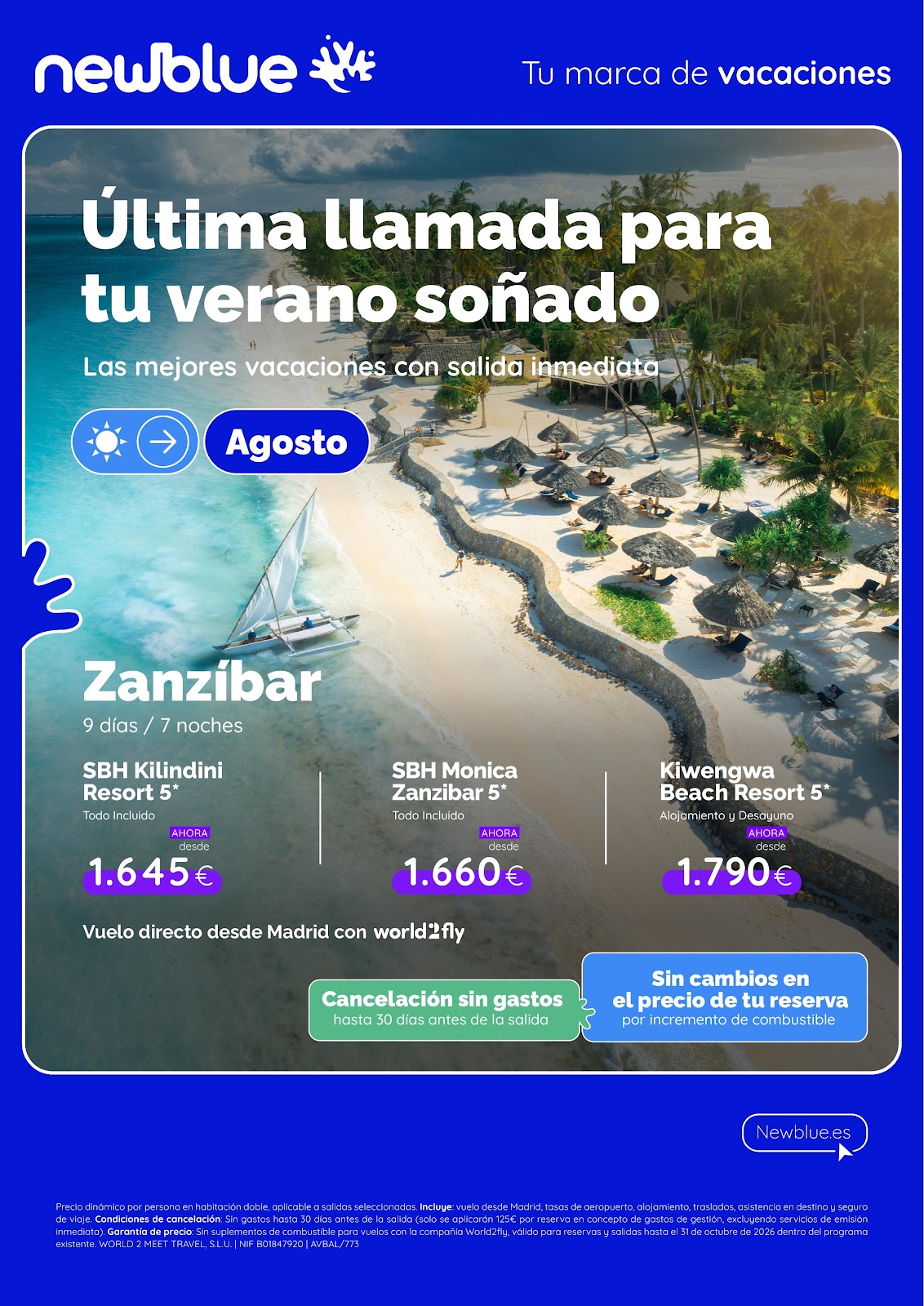 Última llamada Zanzíbar